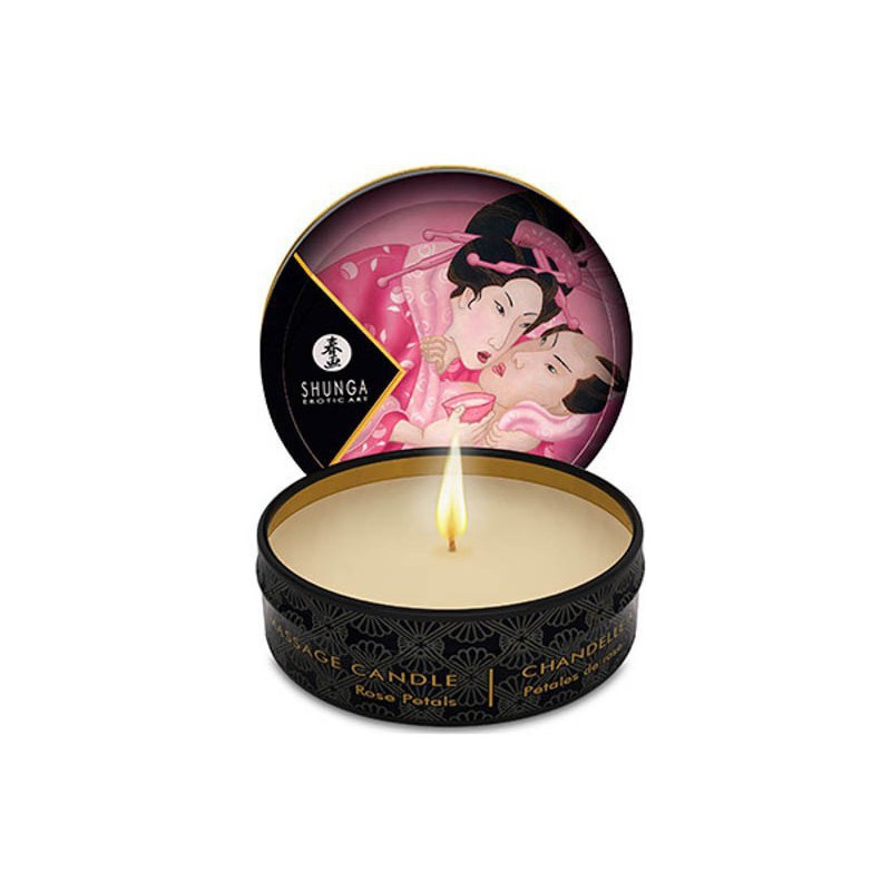 Shunga Bougie de Massage Pétale de Rose 30mL